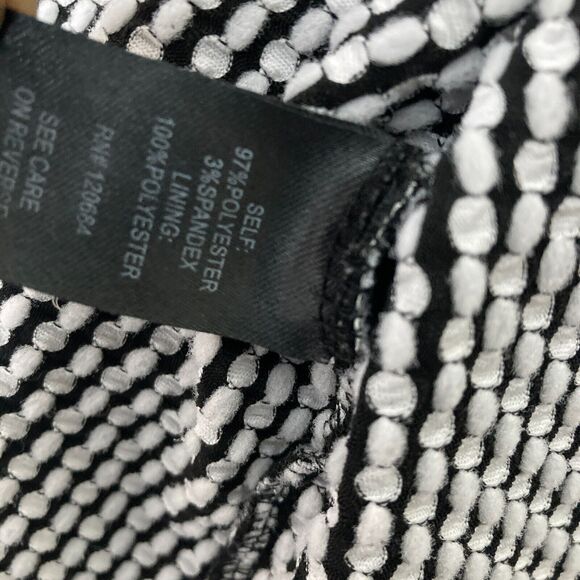 Torrid Dress 1X Black White Polka Dot Swing Mini Challis Shirred Front Skater - Picture 5 of 9